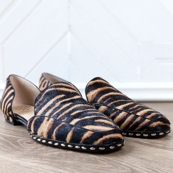 NWOB VINCE CAMUTO Rendolen Calf Hair D'orsay Loafers SZ 7.5 - Picture 3 of 9
